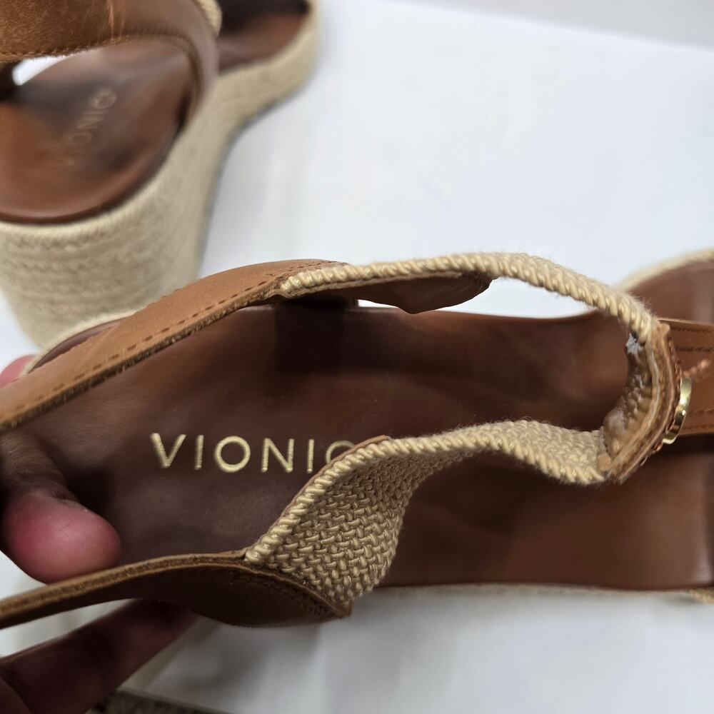 VIONIC CALERA ESPADRILLE WEDGE SANDAL, SIZE 8.5 - Picture 6 of 9